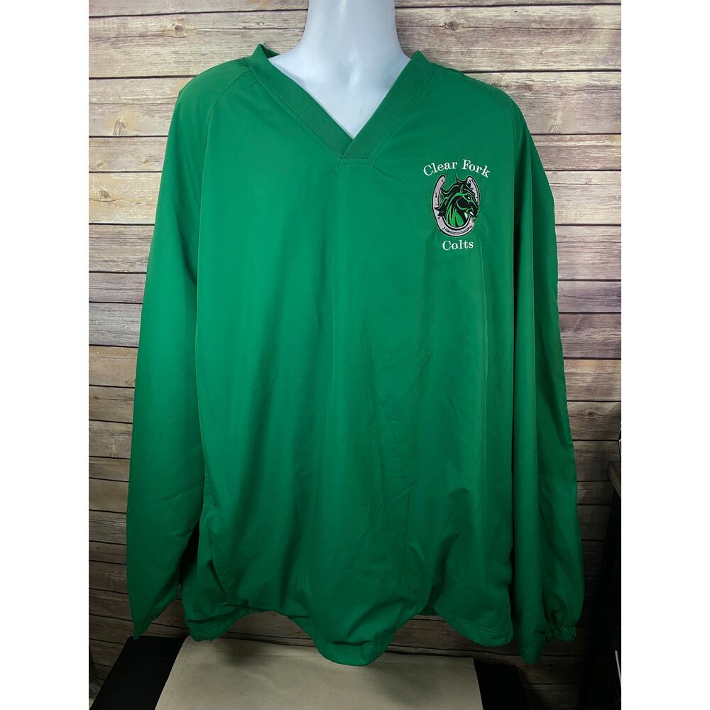 Clear Fork High School Green Jacket pullover windbreaker size 6XL